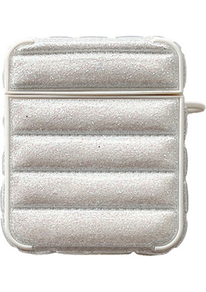 Airpods için 2016 2019 Airpods Kablosuz 2019 Parlak Lı Aşağı Ceket Tamlı Taşıma Çantası Kulaklık Kılıfı (Yurt Dışından)