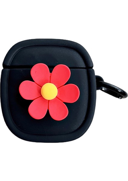 Apple Airpods için Silikon 2016 2019 Kablosuz 2019 Airpods Tokalı Çiçek Desenli Kulaklık Kılıfı (Yurt Dışından)