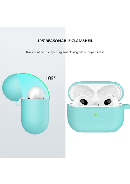 Apple Airpods 3 için Karabina Zümrüt İ Silikon Koruyucu Kulaklık Kılıfı (Yurt Dışından) fiyatları