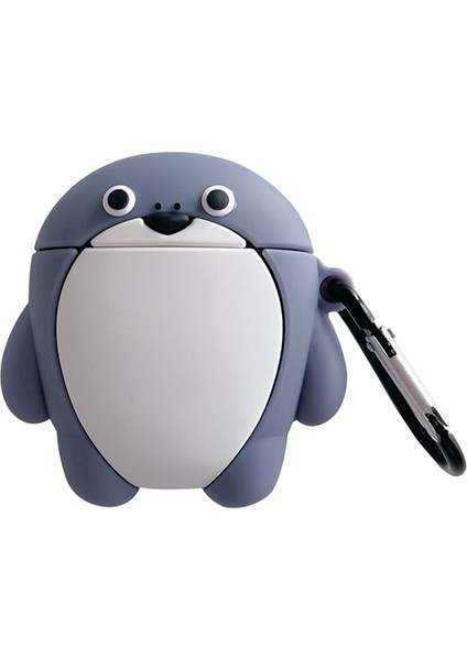 Apple Airpods için Şarj 2016 2019 Airpods Kablosuz Şarj 2019 Karıkatür Balık Tpu Kulaklık Kılıfı (Yurt Dışından)
