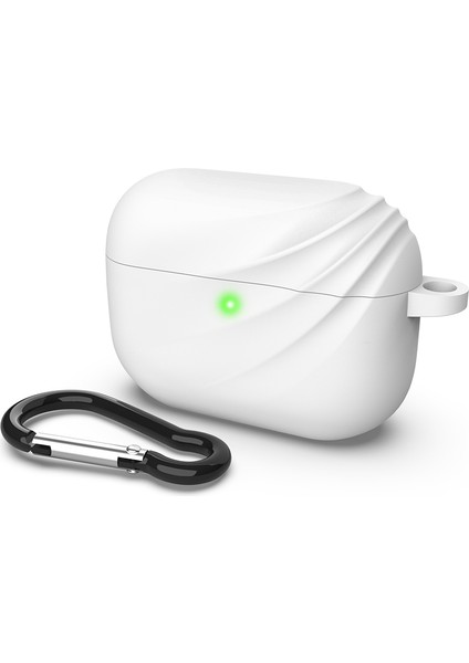 Apple Airpods Pro için Kancalı Silikon Koruyucu Kulaklık Kılıfı (Yurt Dışından)