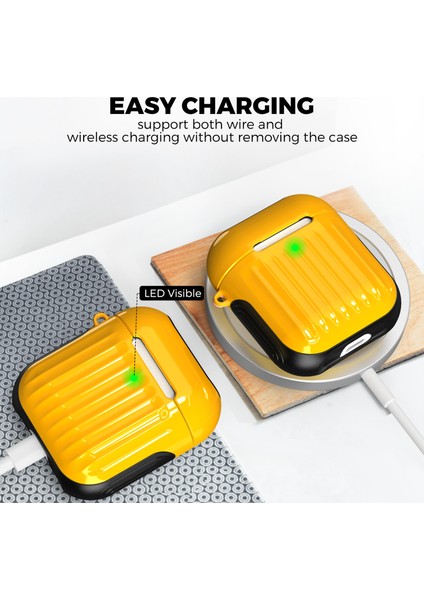 Apple Airpods için 2016 2019 Airpods Kablosuz 2019 Tokalı Lı Koruyucu Kulaklık Kılıfı (Yurt Dışından) fiyatları