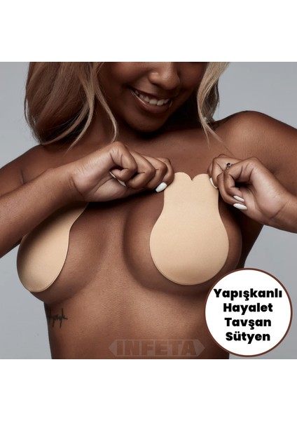 Göğüs Kaldırıcı ve Göğüs Ucu Kapatıcı Hayalet Sütyen