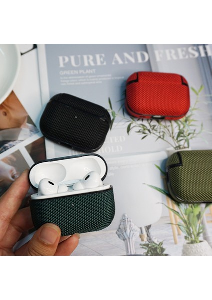 Airpods Pro Gen 2 Usb C Pro 2 Naylon Pc Düşme Önleyici tooth Koruyucusu Kayışlı Koyu Kulaklık Kılıfı (Yurt Dışından) fiyatları