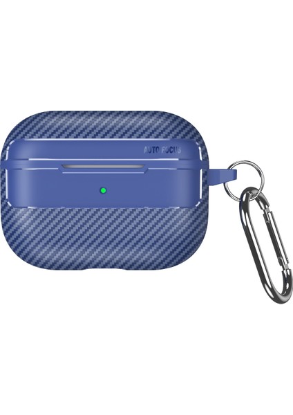 Apple Airpods Pro için Şık Karbon Fiber Tpu Çizilmez tooth Tam Vücut Koruma Kol Kulaklık Kılıfı (Yurt Dışından)
