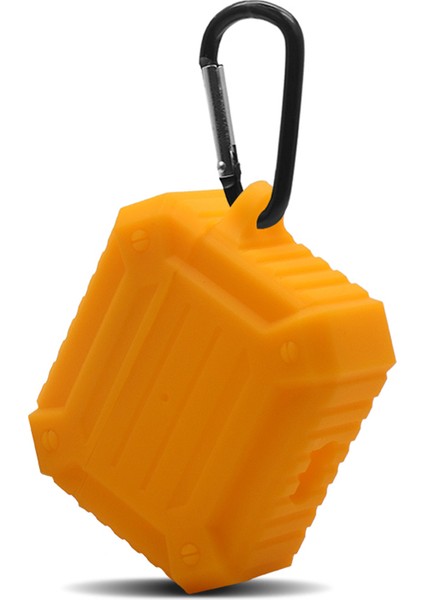 Kalınlaşmış Silikon Koruyucu Anti Kayıp Karabina İle Apple Airpods 3 Turuncu için Anti Sonbahar Kulaklık Kılıfı (Yurt Dışından)