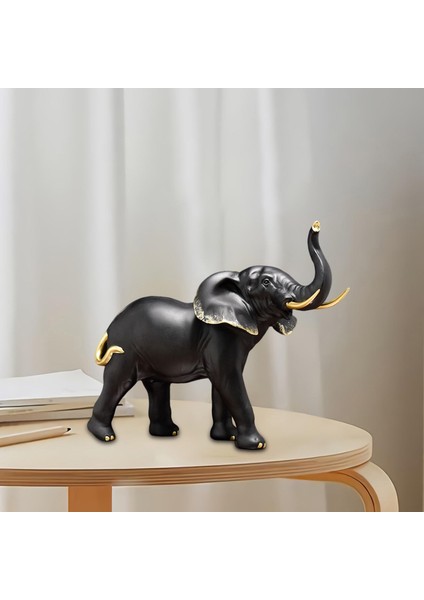 Reçine Fil Heykeli El Sanatları El Yapımı Zenginlik Süsleri Hediye Dekoratif Baş I (Yurt Dışından) fiyatları