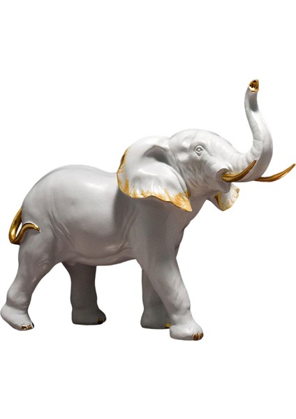 Reçine Fil Heykeli Hediye Dekorasyon Heykeli Dekorasyon I (Yurt Dışından)