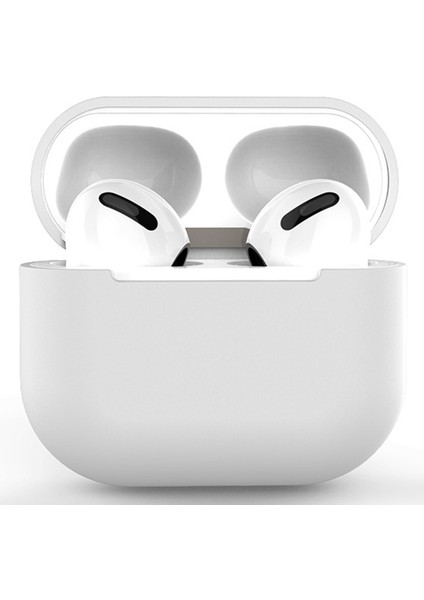Düz Renk Kablosuz Airpods için Silikon Koruyucu 3 Kulaklık Kılıfı (Yurt Dışından)