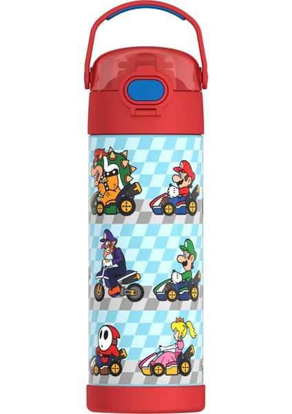 ， Geniş Ağızlı Kapaklı 16 Oz Paslanmaz Çelik Vakumlu Termos Neon Mor (Yurt Dışından)