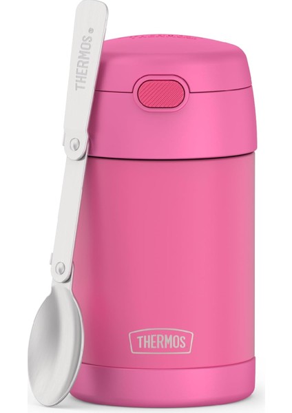 16 Oz Paslanmaz Çelik Vakum Yalıtımlı Gıda Kavanozu Kaşıkla (Yurt Dışından)