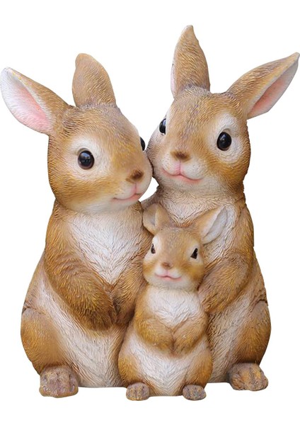 Heykeli Tavşan Figürleri Fotoğraf Aksesuarları Iç Oturma Odası El Sanatları Üstü 3 (Yurt Dışından) fırsatları