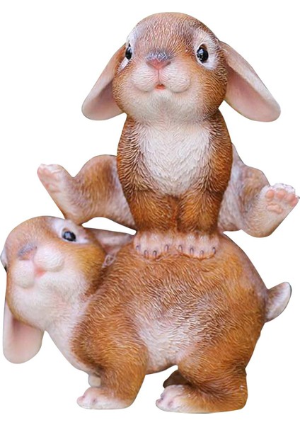 Heykeli Tavşan Figürleri Fotoğraf Aksesuarları Iç Oturma Odası El Sanatları Üstü Zıplayan Sarı (Yurt Dışından) fiyatları