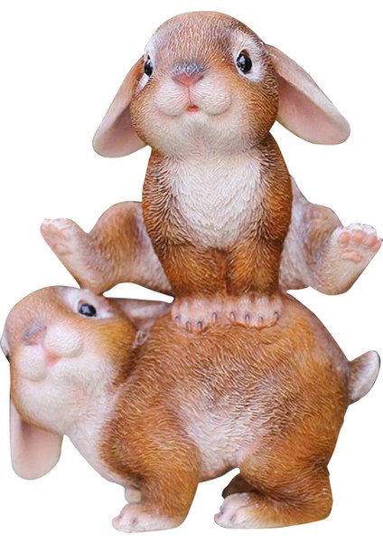 Heykeli Tavşan Figürleri Fotoğraf Aksesuarları Iç Oturma Odası El Sanatları Üstü Zıplayan Sarı (Yurt Dışından) fırsatları