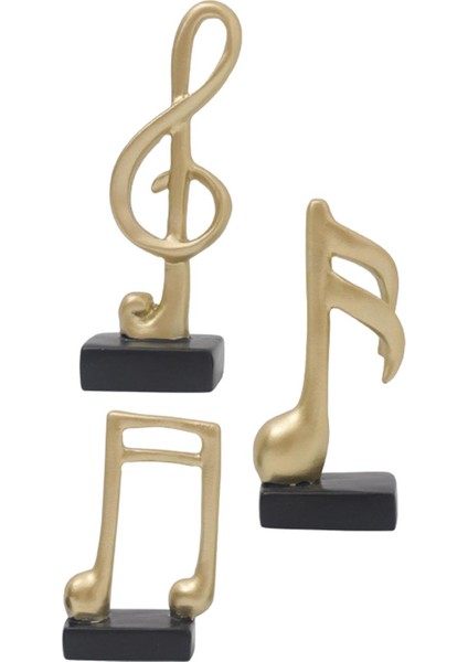 3 Modern Müzik Ü Süsleme El Sanatları Dolap Odası Dekorasyonu Altın (Yurt Dışından) modelleri