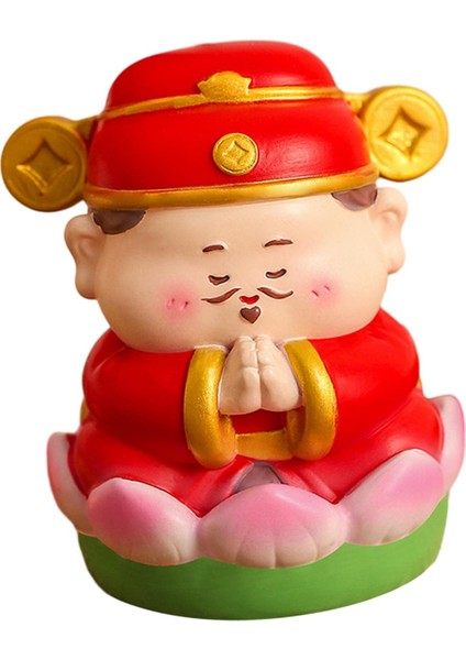 Çin Yılı Dekor Heykeli Şans Isı Heykelciği Odası Yıl Meditasyonu Için (Yurt Dışından)