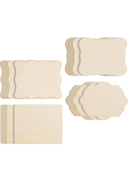 28X Bitirilmemiş Ahşap Parçalar El Sanatları Ev Dekorasyonu Boyama Çizimi Için Ahşap Fayanslar (Yurt Dışından) fiyatları