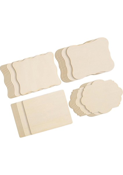 28X Bitirilmemiş Ahşap Parçalar El Sanatları Ev Dekorasyonu Boyama Çizimi Için Ahşap Fayanslar (Yurt Dışından) fırsatları