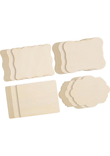 28X Bitirilmemiş Ahşap Parçalar El Sanatları Ev Dekorasyonu Boyama Çizimi Için Ahşap Fayanslar (Yurt Dışından) indirimleri