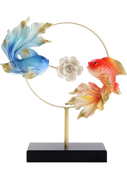 Dekoratif Heykel, Dekoratif Hediye, El Sanatları , Kitaplık Süsü, Kırmızı (Yurt Dışından)