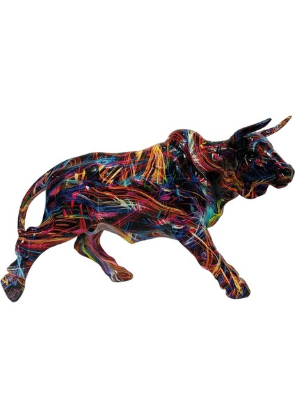 Modern Graffiti Inek Heykelcik Heykel Dekorasyonu I Fotoğraf Aksesuarı C (Yurt Dışından) fiyatları