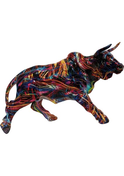 Modern Graffiti Inek Heykelcik Heykel Dekorasyonu I Fotoğraf Aksesuarı C (Yurt Dışından) modelleri