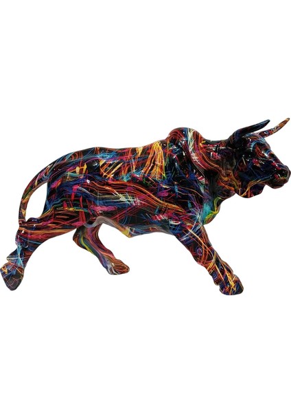 Modern Graffiti Inek Heykelcik Heykel Dekorasyonu I Fotoğraf Aksesuarı C (Yurt Dışından) fırsatları