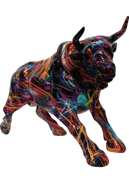Modern Graffiti Inek Heykelcik Heykel Dekorasyonu I Fotoğraf Aksesuarı C (Yurt Dışından) indirimleri