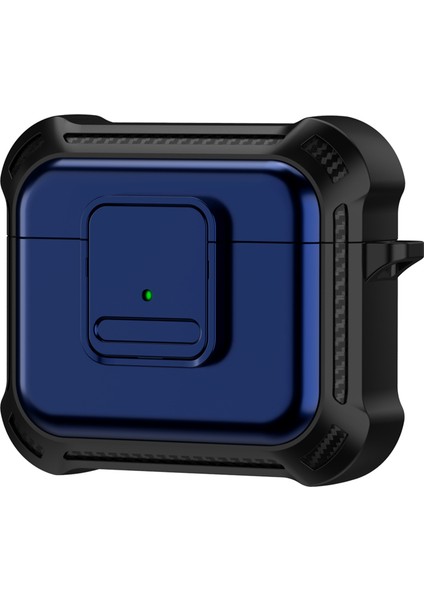 Apple Airpods 3 için tooth Drop Proof Tpu+Pc Koruyucu Basma Düğmesi Kulaklık Kılıfı (Yurt Dışından)