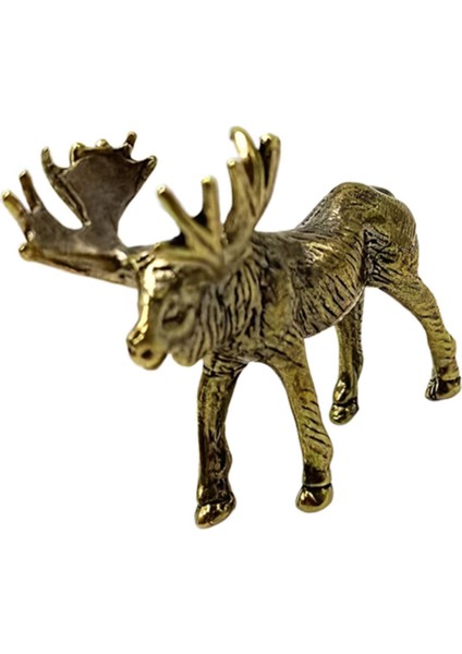 Heykel Retro Pirinç Elk Heykeli Üstü Çay Odası Kitaplığı Için (Yurt Dışından) fiyatları