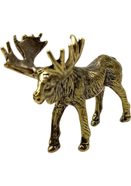 Heykel Retro Pirinç Elk Heykeli Üstü Çay Odası Kitaplığı Için (Yurt Dışından) indirimleri
