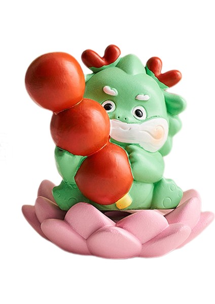 Çin Yeni Yılı Ejderha Heykelciği Mini Ejderha Heykeli Ev Oturma Odası Araba 7.5X7.5X8CM Şekerlenmiş Şahinlerle (Yurt Dışından) fiyatları