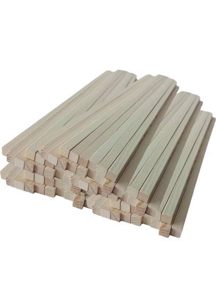 100 Tamamlanmamış Kare Çubuklar Ahşap El I Dübel Çubukları El I Üleri Için 500MMX3MMX3MM (Yurt Dışından)
