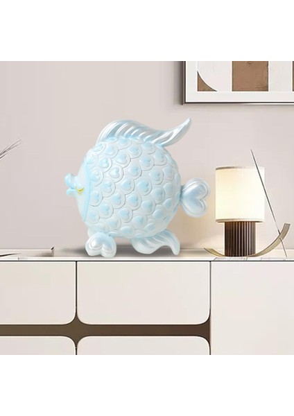 Heykel Üstü Figürü Çizim Odası Kitaplık Mavi (Yurt Dışından) modelleri