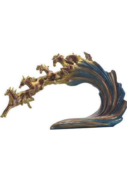 Dörtnala At Heykeli El I Masaüstü Oturma Odası Mavi Için At Heykeli (Yurt Dışından) indirimleri