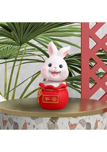 Çin Sallanan Baş Heykeli Üstü Reçine Heykelleri .5CMX5.5CMX12CM (Yurt Dışından)