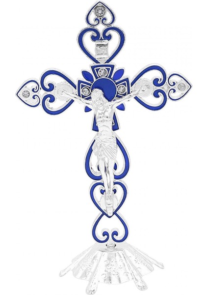 Haç Standı Haçı Katolik Süsleme 20CM Boyunda Mavi (Yurt Dışından) modelleri