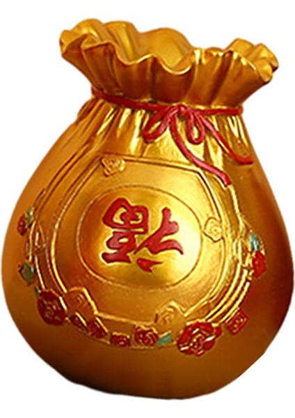 Feng Shui Heykelcik Çiçek Vazosu Reçine Giriş I Altın (Yurt Dışından)