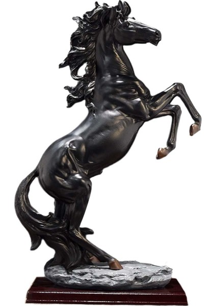 Ayakta At Heykeli Kükreyen At Büyük Reçine At Heykeli Kitaplık (Yurt Dışından) fiyatları