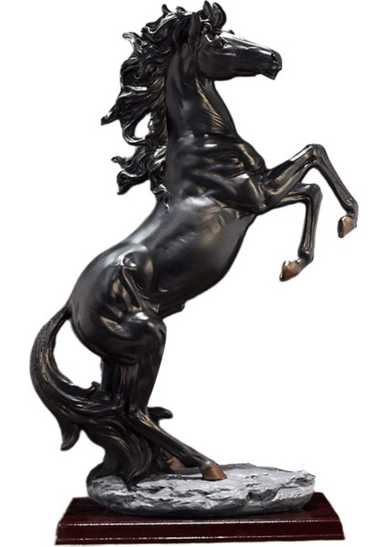 Ayakta At Heykeli Kükreyen At Büyük Reçine At Heykeli Kitaplık (Yurt Dışından) indirimleri