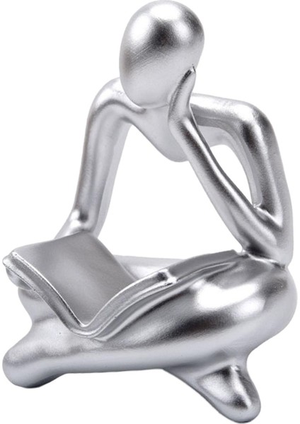 Düşünen Heykel Insanlar Heykel Hediye Koleksiyonları Kitaplık Argent (Yurt Dışından)