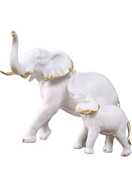 Fil Heykelleri Heykel Dekorları Reçine Figürinler Dolap Oturma Odası Çocuklarla (Yurt Dışından) indirimleri