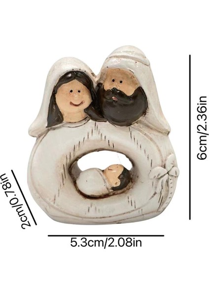 Doğum Sahnesi Heykeli Noel Dekoru Aile Heykelciği Ev I Rafı Için (Yurt Dışından) fiyatları