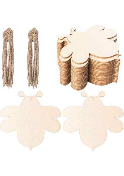 30 Arı Şekilli Ahşap Kesik El I Dıy Projeleri Için (Yurt Dışından)