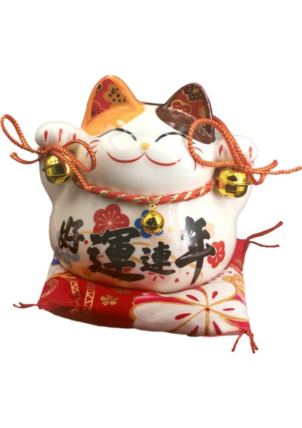 Şanslı Heykeli Figür Para Tasarruf Kutusu Çocuklar Yıl Turuncu Kırmızı Kulaklar (Yurt Dışından) indirimleri