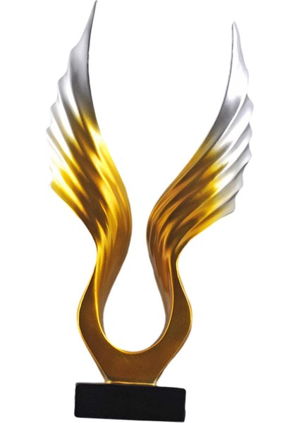 Reçine Soyut Heykeli Figürü Üstü Dekorasyonu Çalışma Odası B (Yurt Dışından)