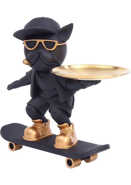 Metal Tepsili Heykeli Reçine Tepsi Heykeli Odası Kitaplık Dekoru Ayaklı (Yurt Dışından) fiyatları