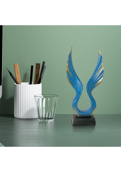 Moderne Hars Standbeeld Vogel Sculpturen Masaüstü Tafel Middelpunt Kunstwerk I (Yurt Dışından) indirimleri