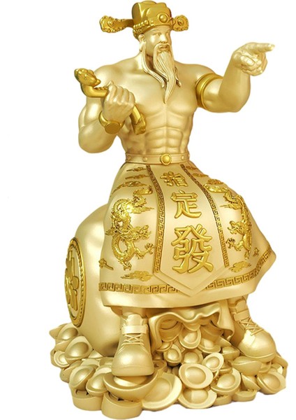Cai Shen Heykeli Şans Isı Heykeli Ev Oturma Odası Çin Yılı (Yurt Dışından)
