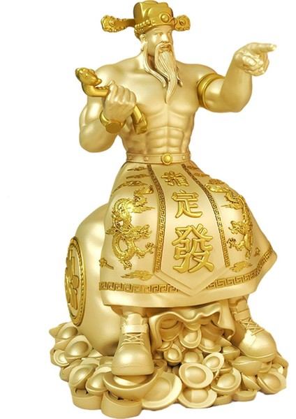 Cai Shen Heykeli Şans Isı Heykeli Ev Oturma Odası Çin Yılı (Yurt Dışından)